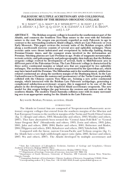 paleozoic multiple accretionary and collisional processes of the
