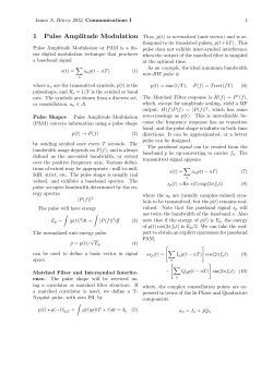 1 Pulse Amplitude Modulation