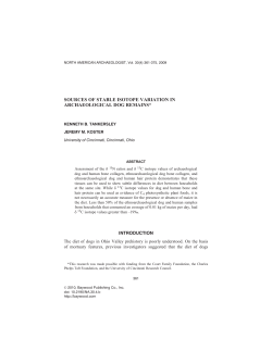 sources of stable isotope variation in archaeological dog remains
