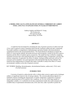 A MODEL FOR CALCULATING RATES OF GENERAL CORROSION
