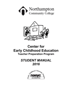 Student Manual - Northampton Community College
