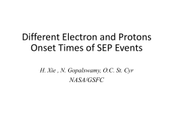 Different Electron and Protons Onset Times of SEP Events