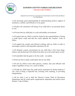 I will encourage good sportsmanship by demonstrating positive