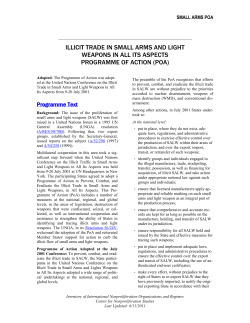 illicit trade in small arms and light weapons in all its aspects