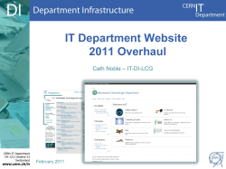 IT Department Website