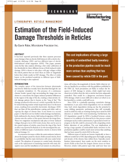 Estimation of the Field-Induced Damage Thresholds