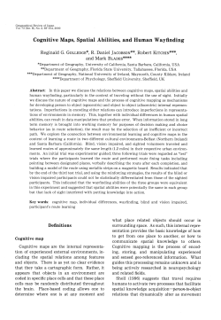 Cognitive Maps, Spatial Abilities, and Human Wayfinding