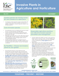 Invasive Plants in Agriculture and Horticulture