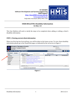 Disability Information