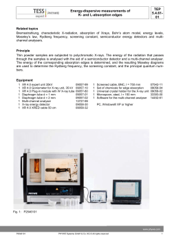 TEP 5.4.61-01 Energy-dispersive measurements of K