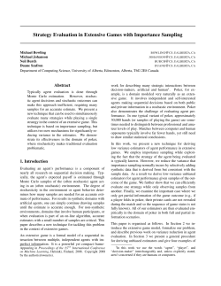 Strategy Evaluation in Extensive Games with Importance Sampling