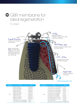 GBR membrane for ideal regeneration
