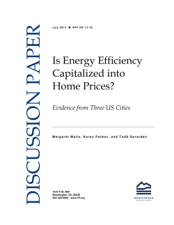 Is Energy Efficiency Capitalized into Home Prices?