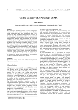 On the Capacity of p-Persistent CSMA