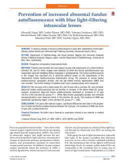 Prevention of increased abnormal fundus