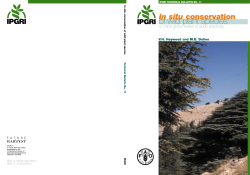 In situ conservation of wild plant species