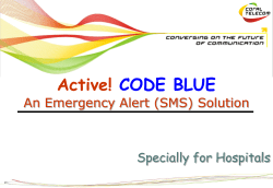 CODE BLUE-Emergency Alert Solution