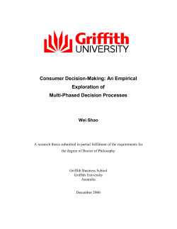 Consumer Decision-Making: An Empirical