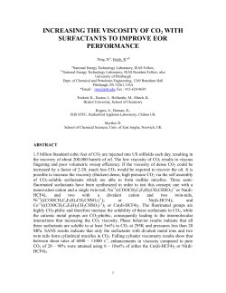 increasing the viscosity of co2 with surfactants to improve