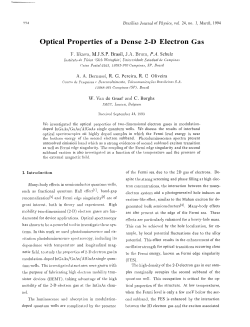 Optical Properties of a Dense 2