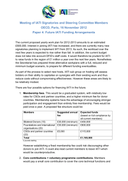 Paper 4 &ndash; Future IATI Funding Arrangements, November 2012