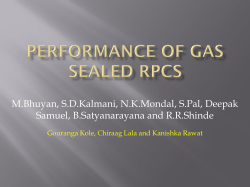 Performance of gas sealead RPCs