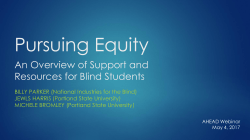 In Pursuit of Equity on Behalf of Blind Students: A Multimodal Toolkit
