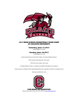 Team camp 2017 - Colgate University