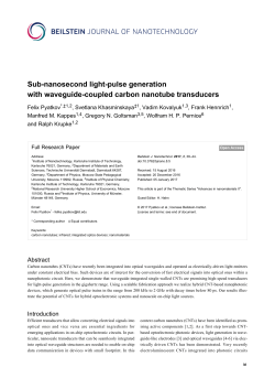 Sub-nanosecond light-pulse generation with waveguide