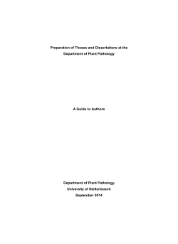 introduction - Stellenbosch University