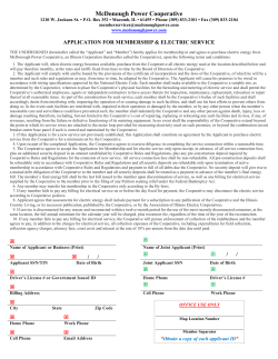 membership form - McDonough Power Cooperative