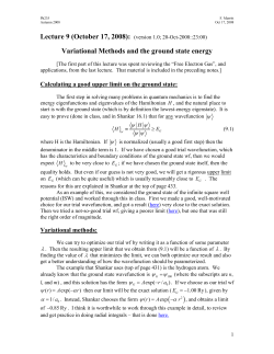 Notes: Lect 9 - uchicago hep