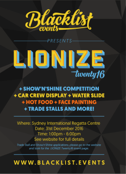 + SHOW`N`SHINE COMPETITION + CAR CREW DISPLAY + WATER
