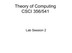 Theory of Computing Lab 2