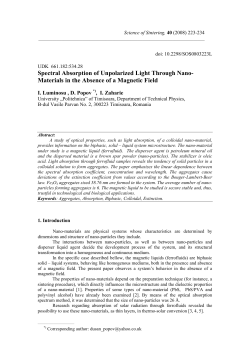 Spectral absorption of unpolarized light through nano