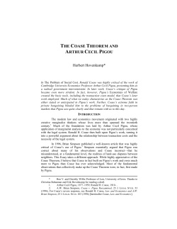 the coase theorem and arthur cecil pigou