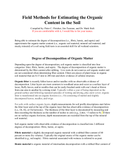Organic Soil Material, Mineral Soil Material, Mucky Mineral