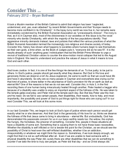 Consider This - John Gray Memorial Church