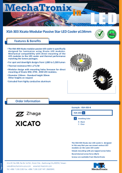 XSA-303 Xicato Modular Passive Star LED Cooler ø134mm