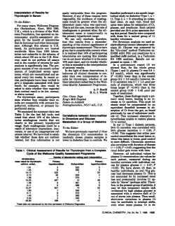 Table 1. Clinical Assessment of Results for
