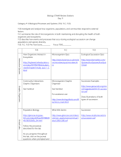 Biology STAAR Review Stations Day 11 Category # 4 Biological