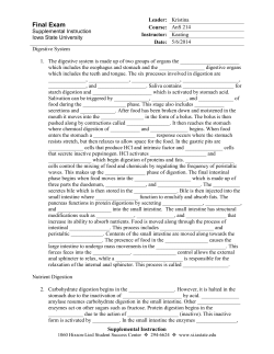 Final Exam Review - Iowa State University