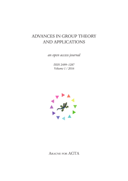 advances in group theory and applications