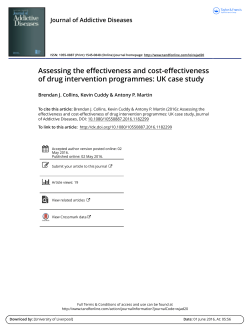 Assessing the effectiveness and cost-effectiveness