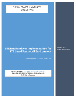 Efficient Handover Implementation for LTE based Femto