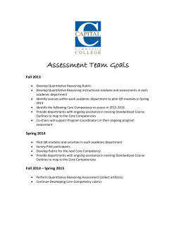 Assessment Team Goals