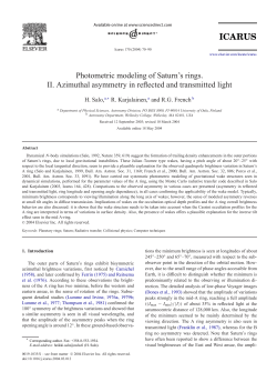 (Salo et al. 2004, Icarus).