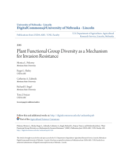 Plant Functional Group Diversity as a Mechanism for Invasion
