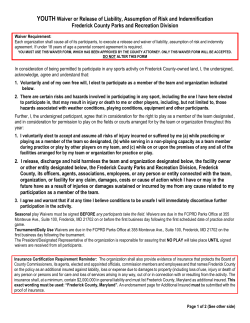 Each team shall cause all of its members to execute a release and