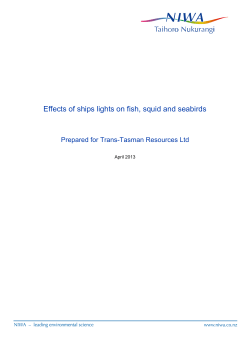 NIWA Client report Effects of light Final Revised
